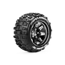 Neumáticos ST-JUMBO 1/10 cromo negro Louise RC LR-T3210SBCM