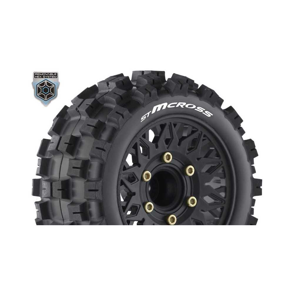 Louise RC ST-MCROSS 1-10 Stadium Truck Tire Set Mounted Sport LR-T3272SX