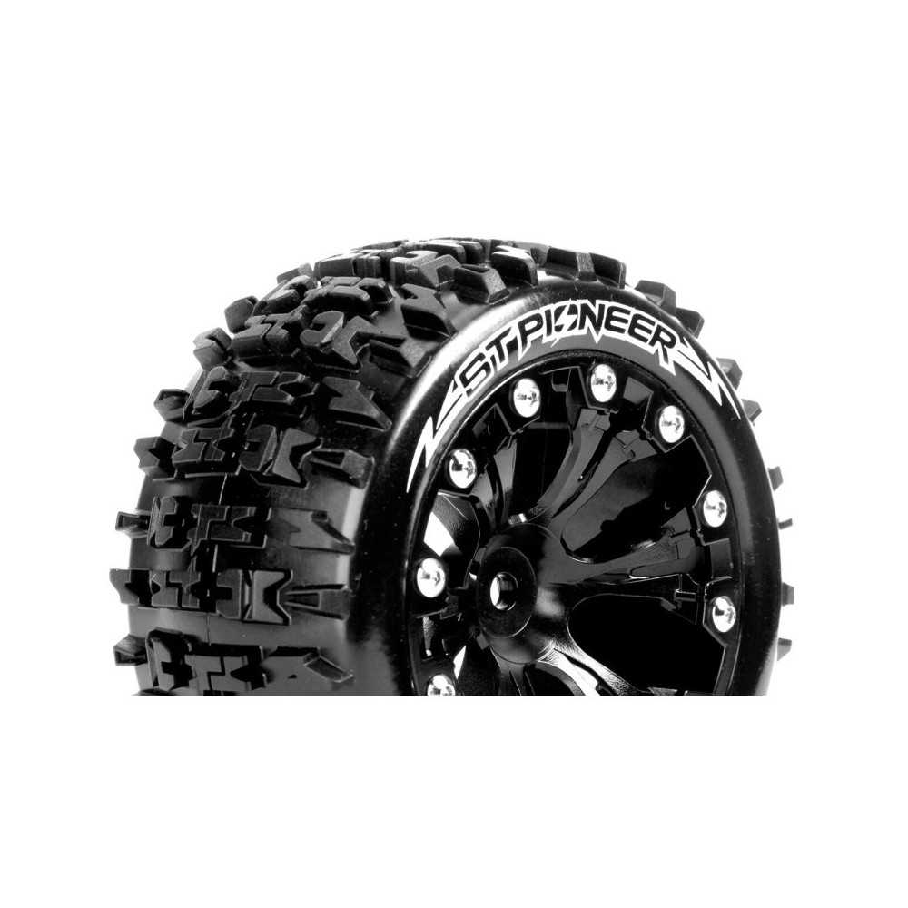 Louise RC ST-PIONEER 1-10 Stadium Truck Tire Set Mounted Soft Black 2.8 Wheels 0-Offset Hex 12mm LR-T3227SB Louise RC ST-PIONEER 1-10 Stadium Truck Tire Set Mounted Soft Black 2.8 Wheels 0-Offset Hex 12mm LR-T3227SB