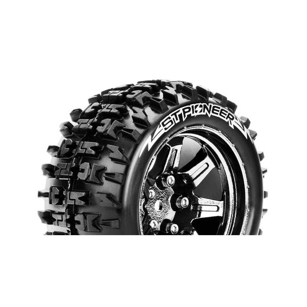 Neumáticos ST-PIONEER 1/10 cromo negro LR-T3227SBCM