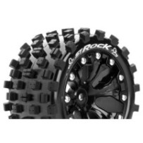 Neumáticos para Stadium Truck 1/10 Louise RC ST-ROCK Premontados Sport Llantas 2.8” Black 0-Offset Hex 12mm LR-T3273SB
