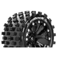 Neumáticos para Stadium Truck 1/10 Louise RC ST-ROCK Premontados Sport Llantas 2.8” Black 1/2-Offset Hex 12mm LR-T3273SBH