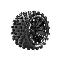 Neumáticos para Stadium Truck 1/10 Louise RC ST-ROCK Premontados Sport Llantas 2.8” Black 1/2-Offset Hex 12mm LR-T3273SBH