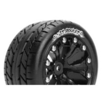Neumáticos para Stadium Truck 1/10 Louise RC ST-ROCKET Premontados Sport Llantas 2.8” Black 0-Offset Hex 12mm LR-T3208SB