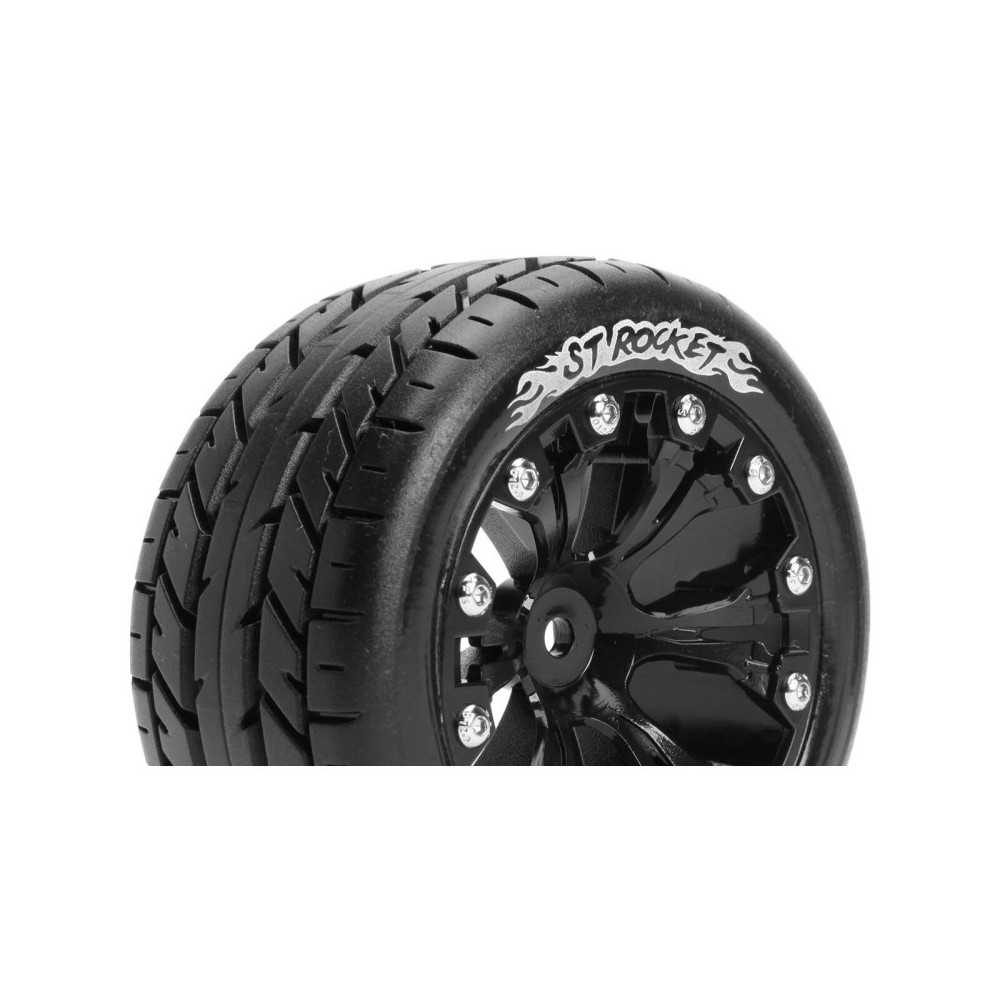 Neumáticos para Stadium Truck 1/10 Louise RC ST-ROCKET Premontados Sport Llantas 2.8” Black 0-Offset Hex 12mm LR-T3208SB Neumáticos para Stadium Truck 1/10 Louise RC ST-ROCKET Premontados Sport Llantas 2.8” Black 0-Offset Hex 12mm LR-T3208SB