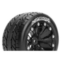 Neumáticos para Stadium Truck 1/10 Louise RC ST-ROCKET Premontados Sport Llantas 2.8” Black 1/2-Offset Hex 12mm LR-T3208SBH