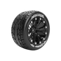 Neumáticos para Stadium Truck 1/10 Louise RC ST-ROCKET Premontados Sport Llantas 2.8” Black 1/2-Offset Hex 12mm LR-T3208SBH