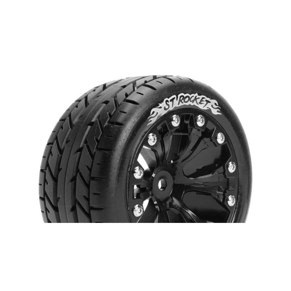 Neumáticos para Stadium Truck 1/10 Louise RC ST-ROCKET Premontados Sport Llantas 2.8” Black Hex 14mm LR-T3208SBM Neumáticos para Stadium Truck 1/10 Louise RC ST-ROCKET Premontados Sport Llantas 2.8” Black Hex 14mm LR-T3208SBM