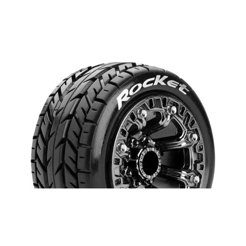 Neumáticos Louise RC ST-ROCKET 1/16 Truck Premontados Sport Llantas 2.2” Black Chrome Hex 12mm LR-T3188SBC Neumáticos Louise RC ST-ROCKET 1/16 Truck Premontados Sport Llantas 2.2” Black Chrome Hex 12mm LR-T3188SBC
