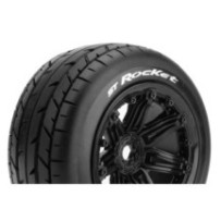 Neumáticos Louise RC ST-ROCKET 1/8 Stadium Truck Premontados Sport Llantas 3.8” Black Hex 17mm LR-T3286B