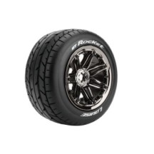 Neumáticos Louise RC ST-ROCKET 1/8 Stadium Truck Premontados Sport Llantas 3.8” Black Chrome LR-T3286BC