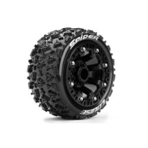 Neumáticos Louise RC ST-SPIDER 1/16 Truck Premontados Sport Llantas 2.2” Black Hex 12mm LR-T3200SB