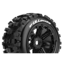 Neumáticos Louise RC ST-ULLDOZE 1/8 Stadium Truck Premontados Sport Llantas 3.8” Black Hex 17mm LR-T3288B