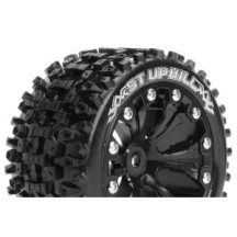Neumáticos Louise RC ST-UPHILL 1/10 Stadium Truck Premontados Sport Llantas 2.8” Black 1/2-Offset Hex 12mm LR-T3211SBH