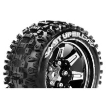 Neumáticos Louise RC ST-UPHILL 1/10 Stadium Truck Premontados Sport Llantas 2.8” Black Chrome Hex 14mm LR-T3211SBCM