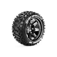 Neumáticos Louise RC ST-UPHILL 1/10 Stadium Truck Premontados Sport Llantas 2.8” Black Chrome Hex 14mm LR-T3211SBCM
