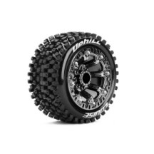 Neumáticos Louise RC ST-UPHILL 1/16 Truck Premontados Sport Llantas 2.2” Black Chrome LR-T3279SBC