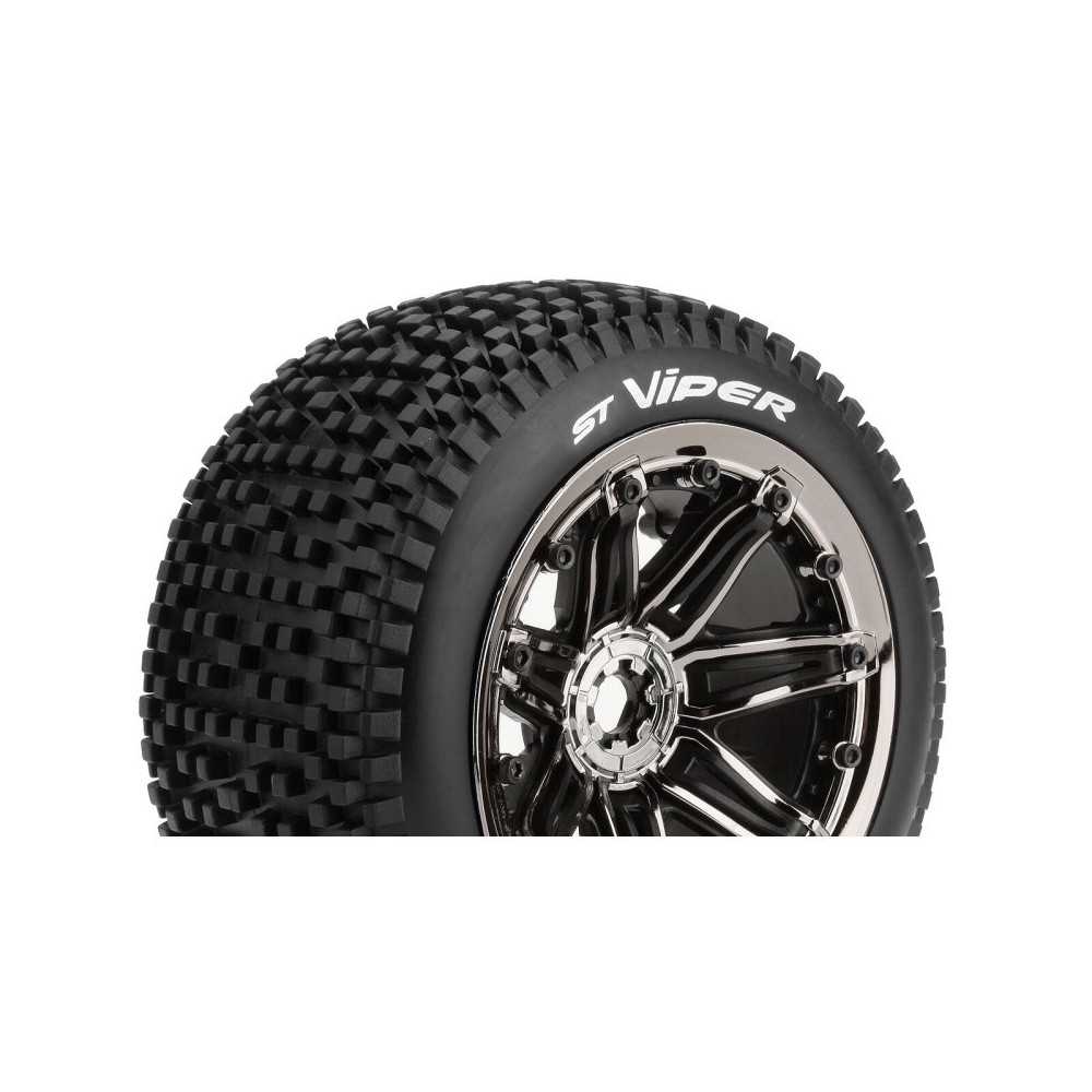 Neumáticos Louise RC ST-VIPER 1/8 Stadium Truck Premontados Sport Llantas 3.8” Black Chrome Hex 17mm LR-T3289BC Neumáticos Louise RC ST-VIPER 1/8 Stadium Truck Premontados Sport Llantas 3.8” Black Chrome Hex 17mm LR-T3289BC