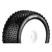 Neumáticos Louise RC T-PIRATE 1/8 Truggy Premontados Soft Llantas Blancas 0-Offset Hex 17mm LR-T3134SW