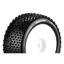 Neumáticos Louise RC T-PIRATE 1/8 Truggy Premontados Soft Llantas Blancas 1/2-Offset Hex 17mm LR-T3134SWH