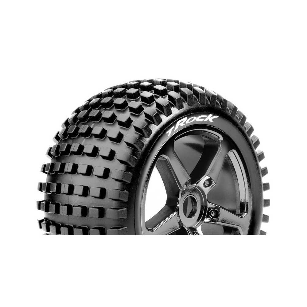 Neumáticos Louise RC T-ROCK 1/8 Truggy Premontados Soft Llantas Black-Chrome 0-Offset Hex 17mm LR-T3251SBC Neumáticos Louise RC T-ROCK 1/8 Truggy Premontados Soft Llantas Black-Chrome 0-Offset Hex 17mm LR-T3251SBC