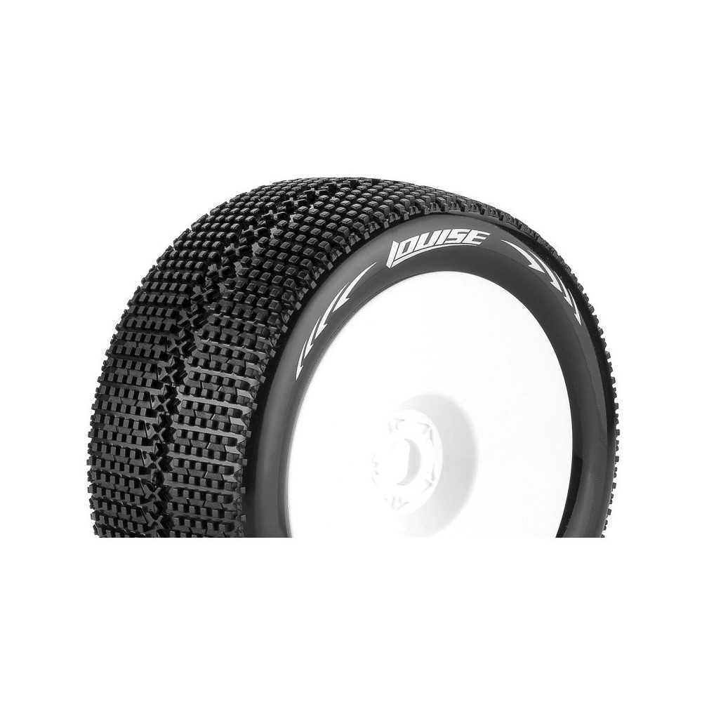 Neumáticos Louise RC T-TURBO 1/8 Truggy Premontados Soft Llantas Blancas 1/2-Offset Hex 17mm LR-T3112SWH Neumáticos Louise RC T-TURBO 1/8 Truggy Premontados Soft Llantas Blancas 1/2-Offset Hex 17mm LR-T3112SWH
