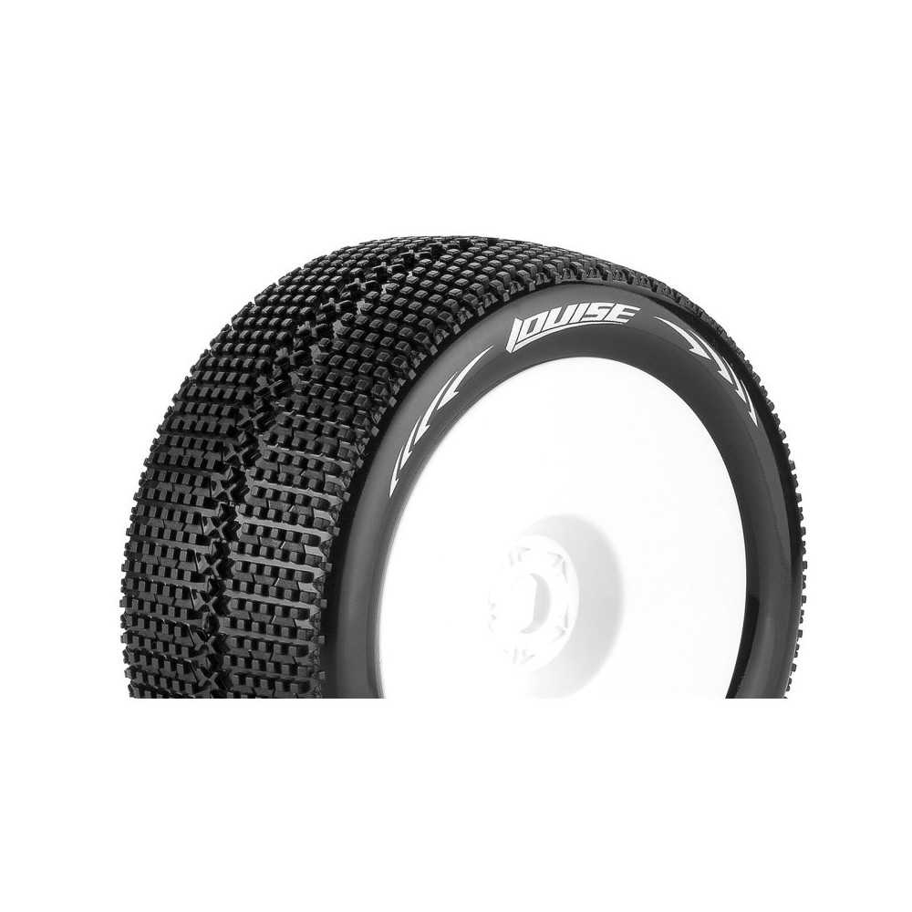 Neumáticos Louise RC T-TURBO 1/8 Truggy Premontados Super Soft Llantas Blancas 0-Offset Hex 17mm LR-T3112VW Neumáticos Louise RC T-TURBO 1/8 Truggy Premontados Super Soft Llantas Blancas 0-Offset Hex 17mm LR-T3112VW
