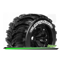 Louise RC MT-CYCLONE 1-8 Monster Truck Tire Set Mounted LR-T3220BH