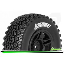 Neumáticos Louise RC SC-HUMMER 1/10 Short Course Premontados Soft Black 12mm LR-T3224SBAA