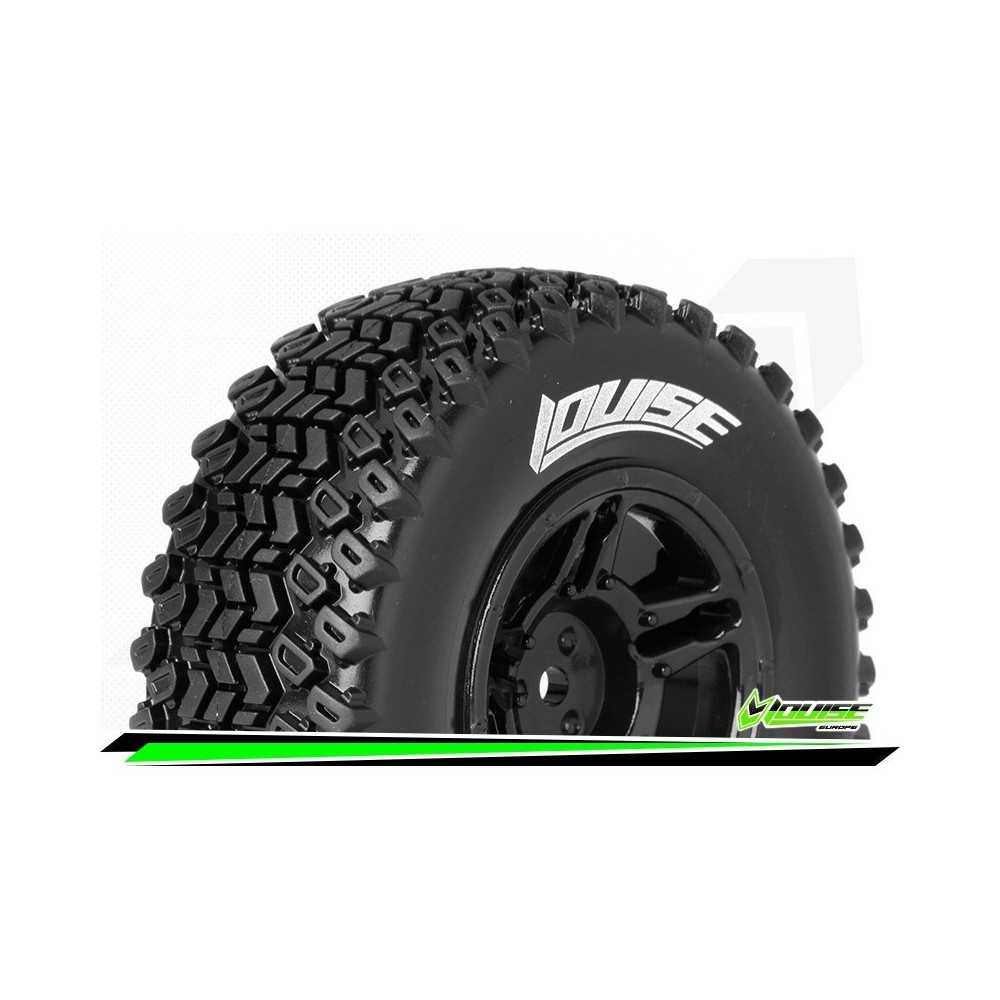 Neumáticos Louise RC SC-HUMMER 1/10 Short Course Premontados Soft Black 12mm LR-T3224SBAA