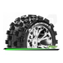 Neumáticos Louise RC ST-MCROSS 1/10 Stadium Truck Premontados LR-T3272SCH