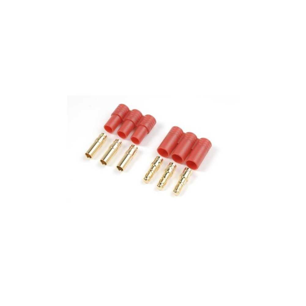 Revtec 3.5mm Gold connector (3pins), Male + Female (1set) GF-1002-001