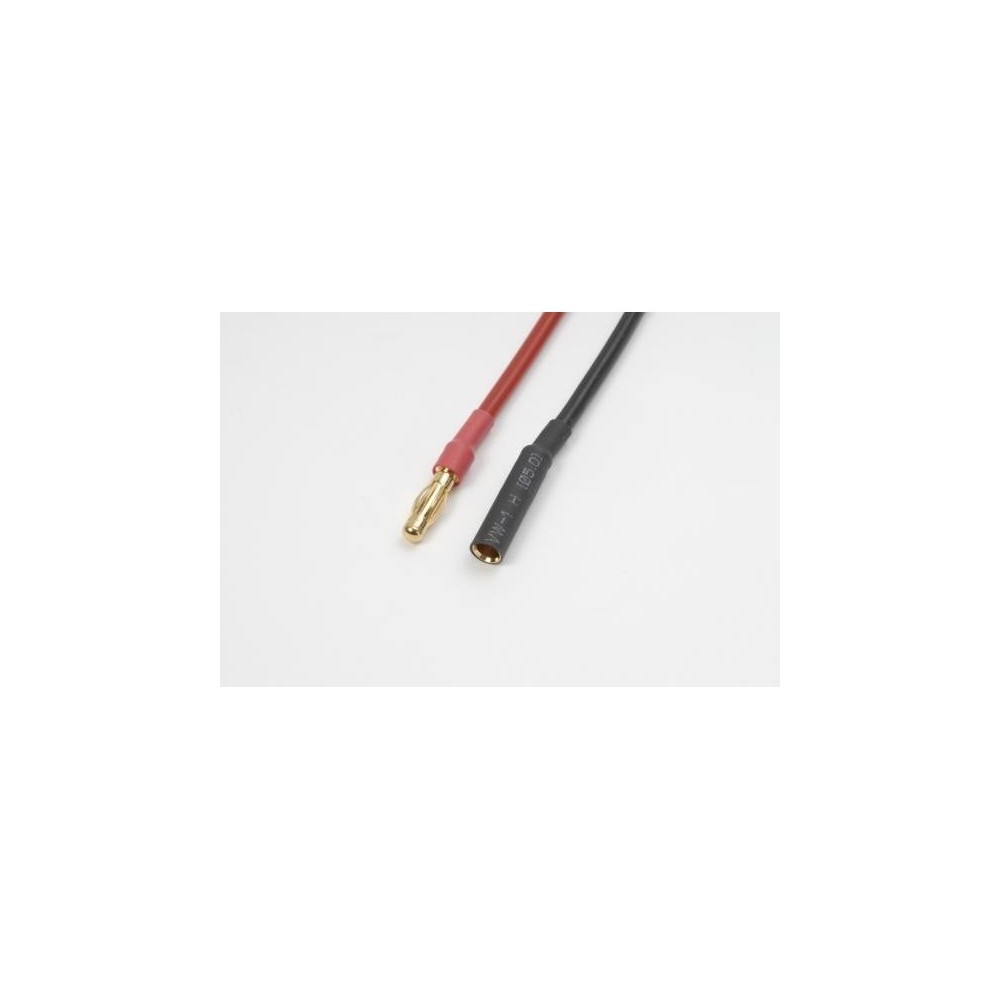 Revtec 4.0mm gold connector, Male + Female, silicon wire 14AWG, 10cm (1pc) GF-1052-001