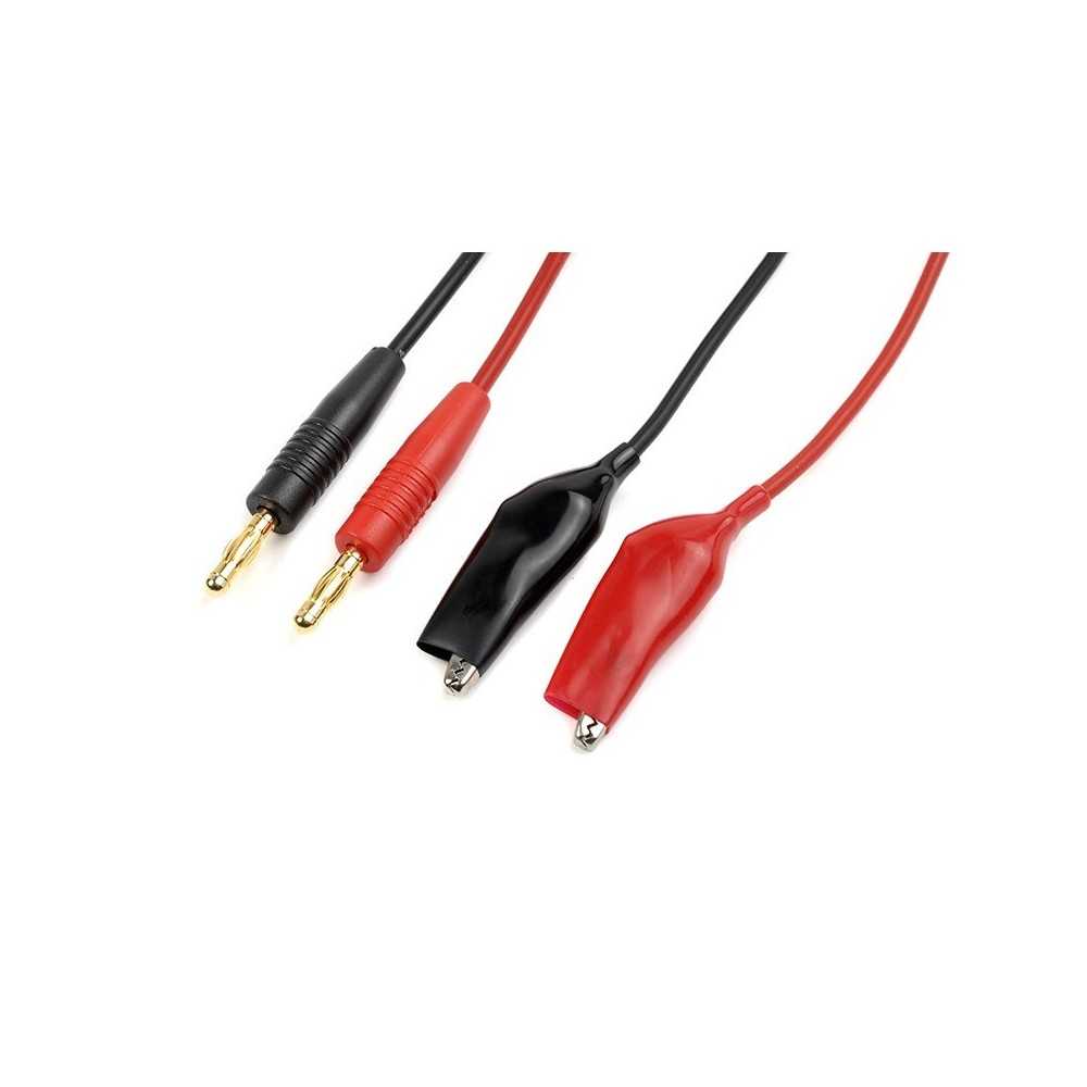 Revtec Charge lead Croco clips, silicon wire 16AWG (1pair) GF-1200-130