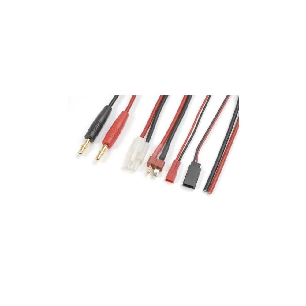 Revtec Combo charge lead BEC + Futaba RX + Tamiya Male + Deans Males + Free wire, silicon wire 18AWG GF-1200-140