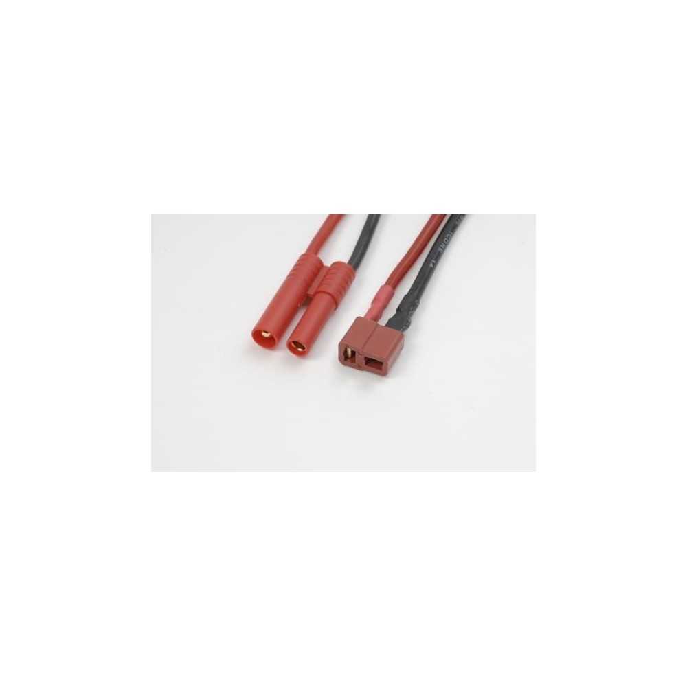 Revtec Conversion 4mm gold connector - Deans male, silicon wire 14AWG (1pc) GF-1300-120