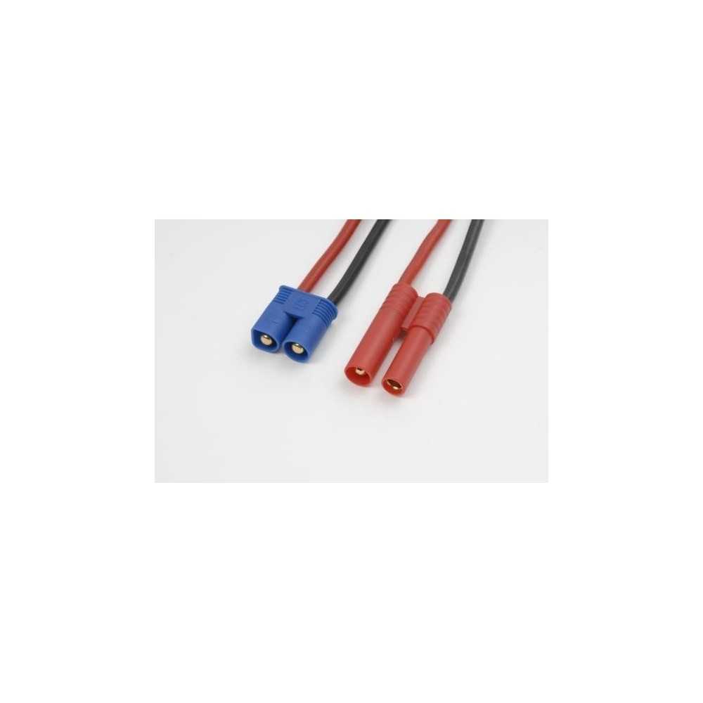 Revtec Conversion lead E-Flite Male - 4mm gold connector, silicon wire 14AWG (1pc) GF-1300-101