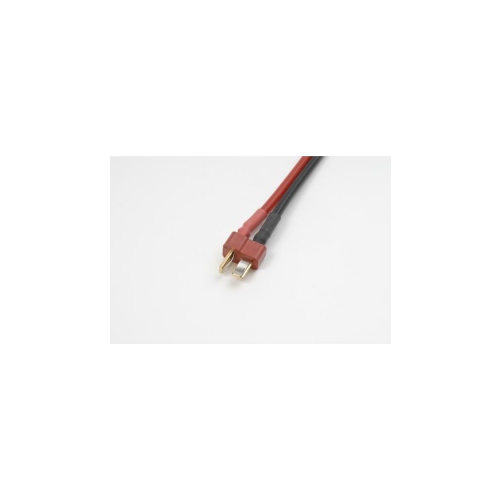 Revtec Deans connector, Male, silicon wire 14AWG, 10cm (1pc) GF-1070-002