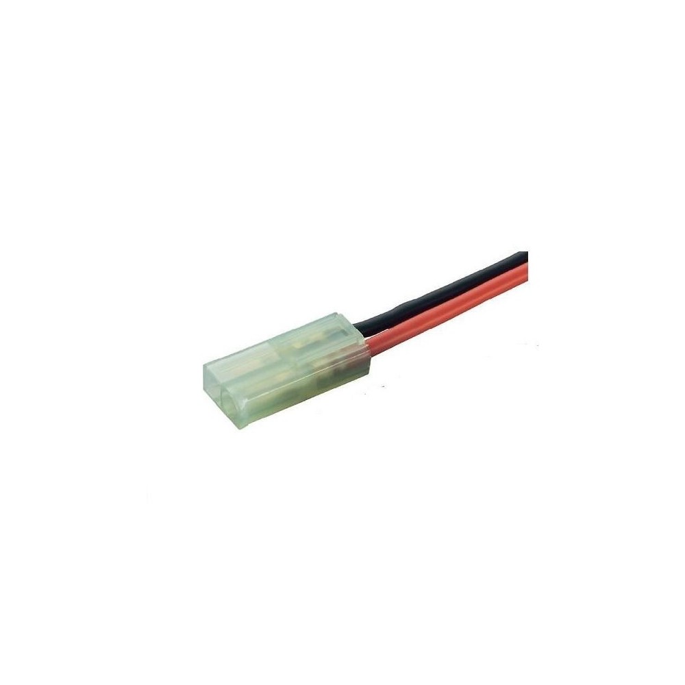 Revtec Mini Tamiya connector, Female, silicon wire 14AWG, 10cm (1pc) GF-1072-003