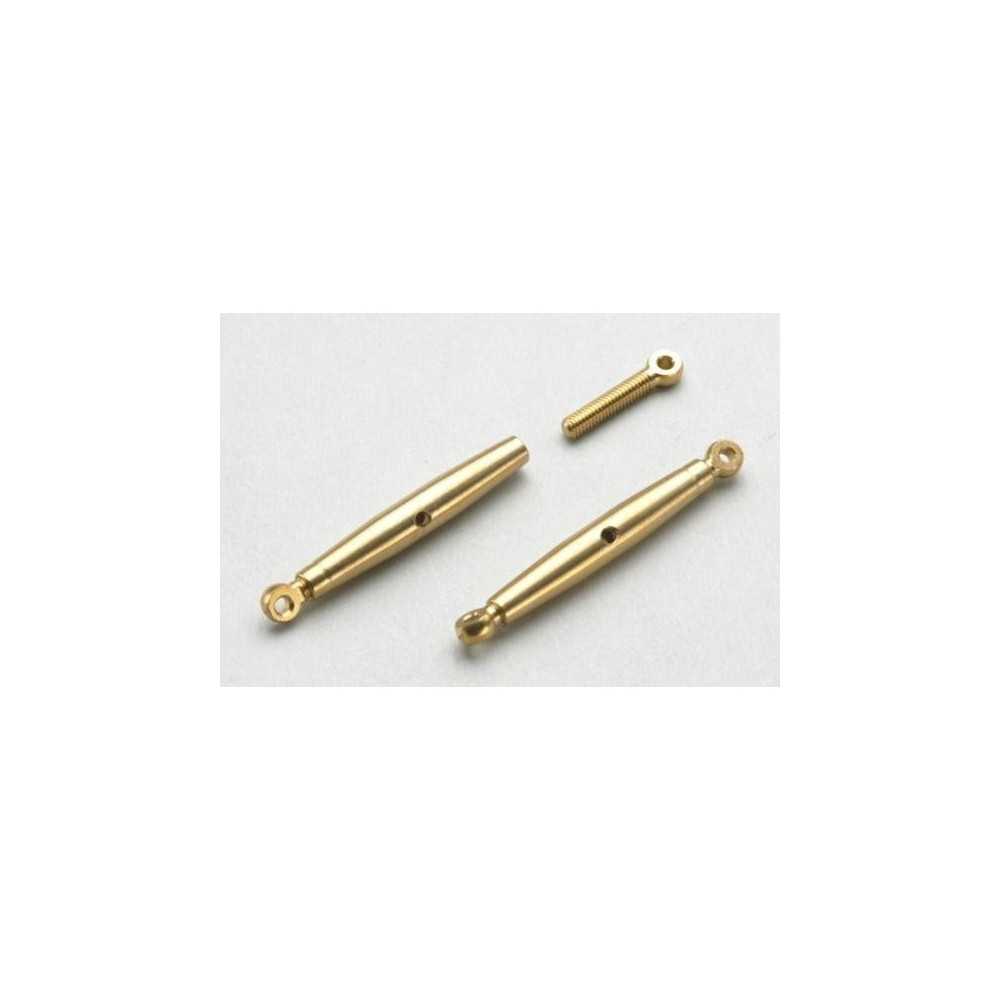 Revtec Precision tension couplers M2, Brass (2pcs) GF-2105-001 Revtec Precision tension couplers M2, Brass (2pcs) GF-2105-001