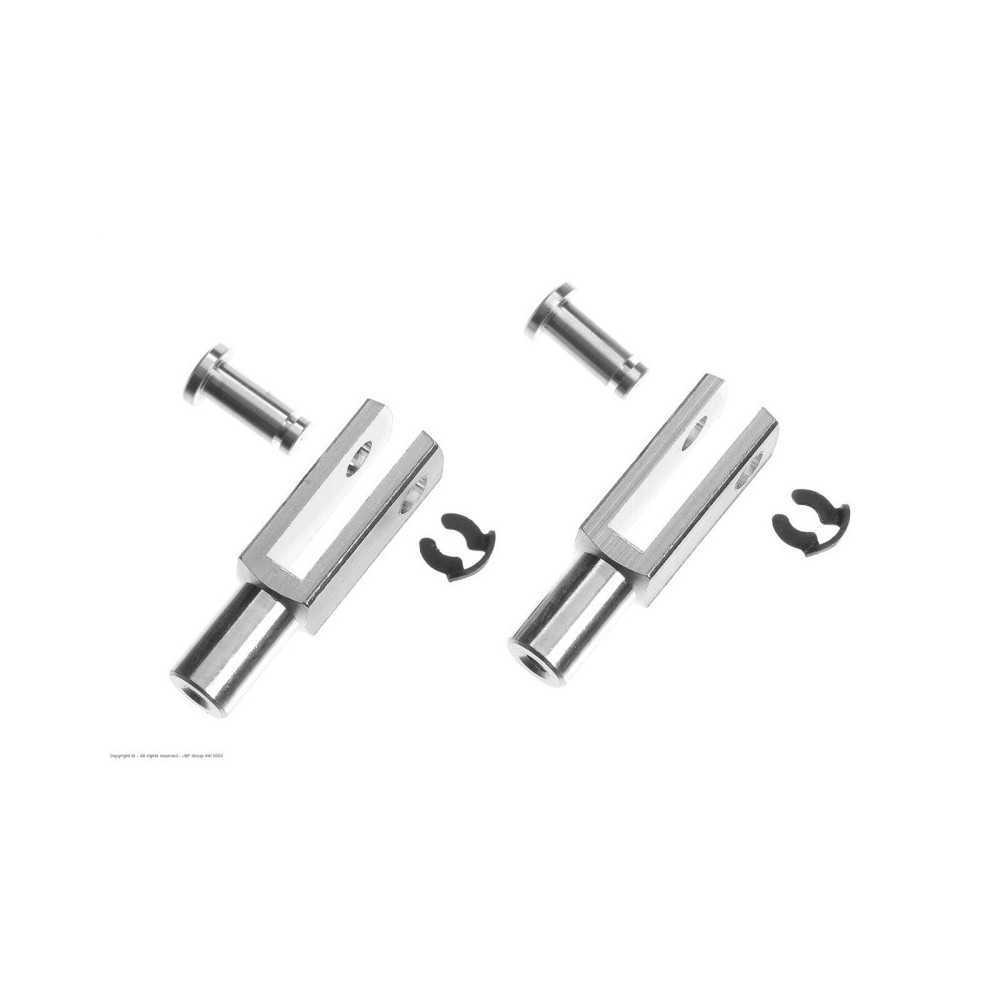 Revtec - Aluminium Clevis - Heavy Duty - M2 - 2 pcs GF-2110-001 Revtec - Aluminium Clevis - Heavy Duty - M2 - 2 pcs GF-2110-001