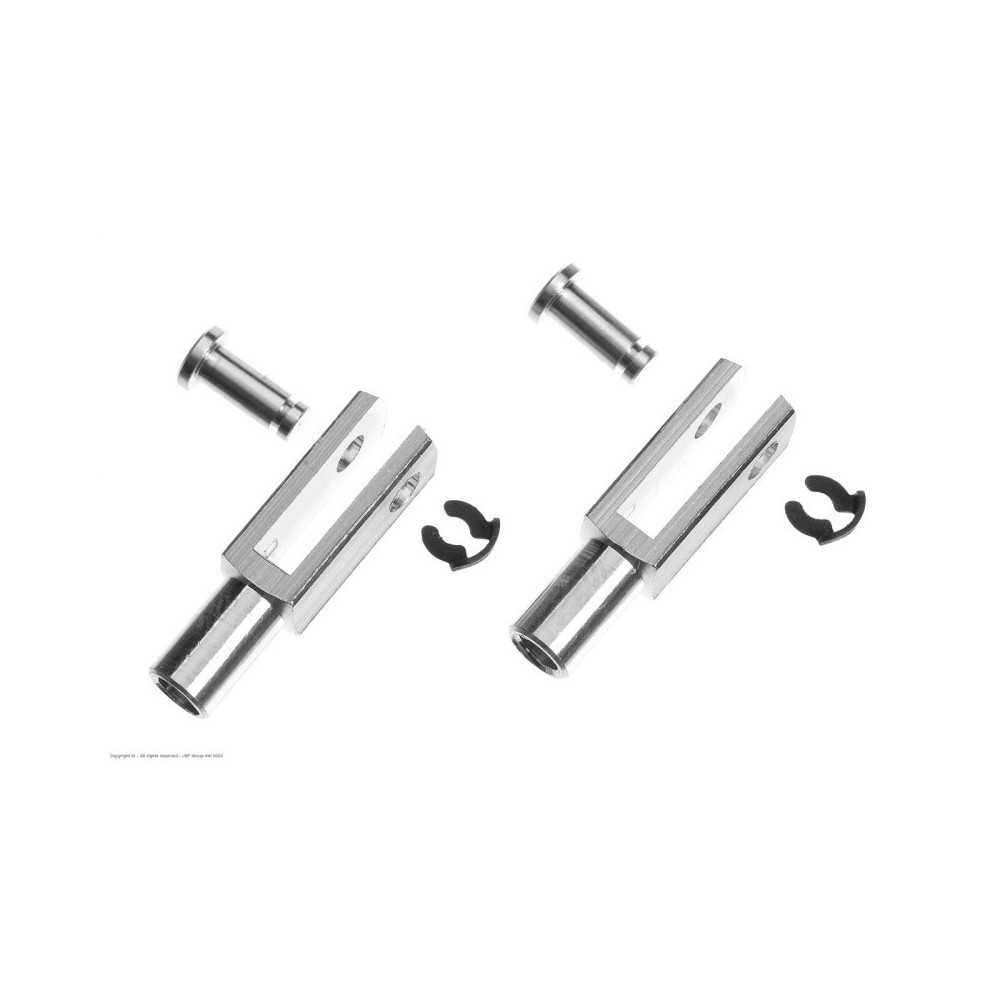Revtec - Aluminium Clevis - Heavy Duty - M3 - 2 pcs GF-2110-002 Revtec - Aluminium Clevis - Heavy Duty - M3 - 2 pcs GF-2110-002
