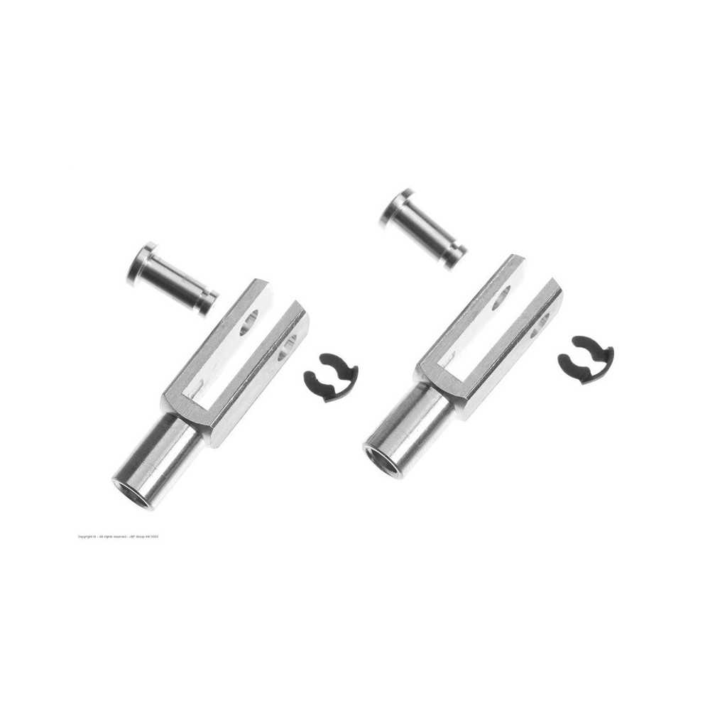 Revtec - Aluminium Clevis - Heavy Duty - M4 - 2 pcs GF-2110-003 Revtec - Aluminium Clevis - Heavy Duty - M4 - 2 pcs GF-2110-003