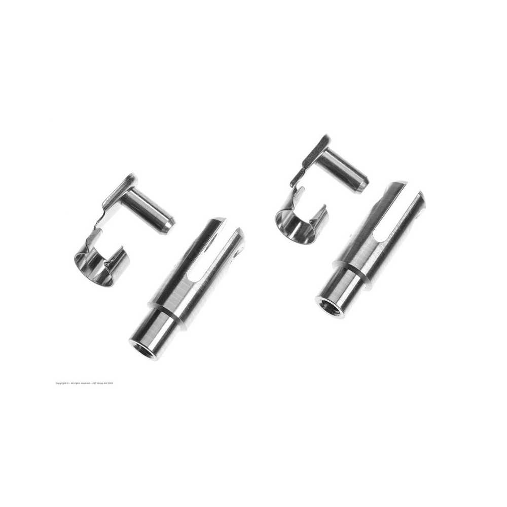 Revtec - Aluminium Clevis - Heavy Duty w/ Safety Clip - M4 - 2 pcs GF-2111-002 Revtec - Aluminium Clevis - Heavy Duty w/ Safety Clip - M4 - 2 pcs GF-2111-002