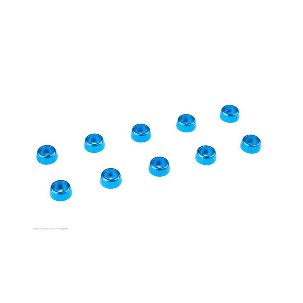Revtec - Aluminium Washer - for M2 Socket Head Screws - OD 6mm - Blue - 10 pcs GF-0406-014 Revtec - Aluminium Washer - for M2 Socket Head Screws - OD 6mm - Blue - 10 pcs GF-0406-014