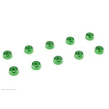 Revtec - Aluminium Washer - for M2 Socket Head Screws - OD 6mm - Green - 10 pcs GF-0406-011