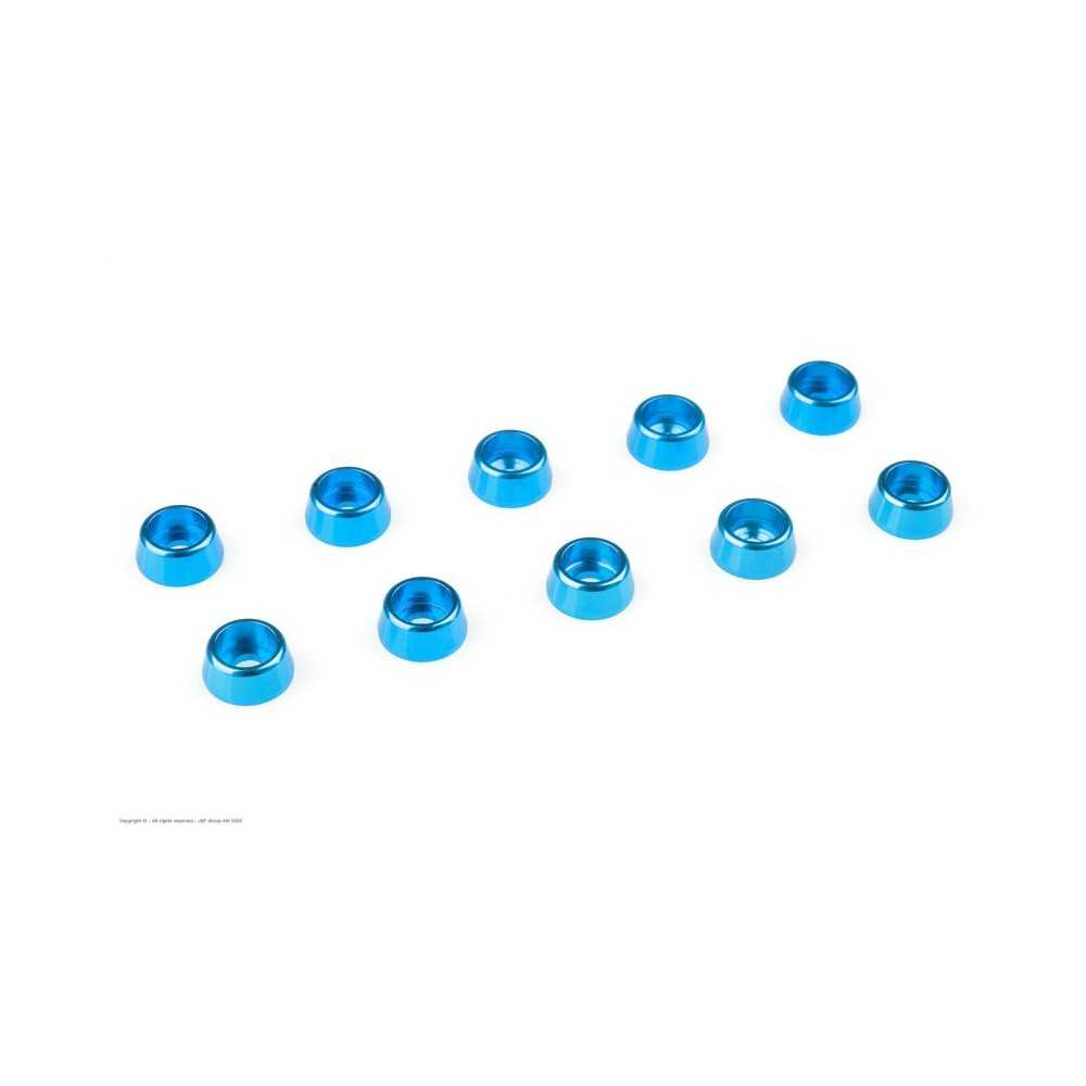 Revtec - Aluminium Washer - for M2.5 Socket Head Screws - OD 7mm - Blue - 10 pcs GF-0406-024 Revtec - Aluminium Washer - for M2.5 Socket Head Screws - OD 7mm - Blue - 10 pcs GF-0406-024