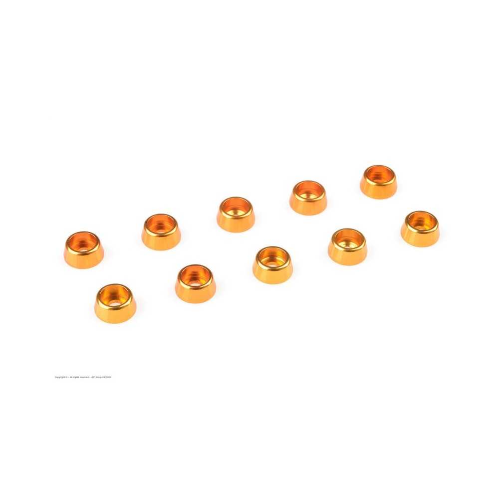 Revtec - Aluminium Washer - for M2.5 Socket Head Screws - OD 7mm - Gold - 10 pcs GF-0406-020 Revtec - Aluminium Washer - for M2.5 Socket Head Screws - OD 7mm - Gold - 10 pcs GF-0406-020