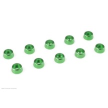 Revtec - Aluminium Washer - for M2.5 Socket Head Screws - OD 7mm - Green - 10 pcs GF-0406-021