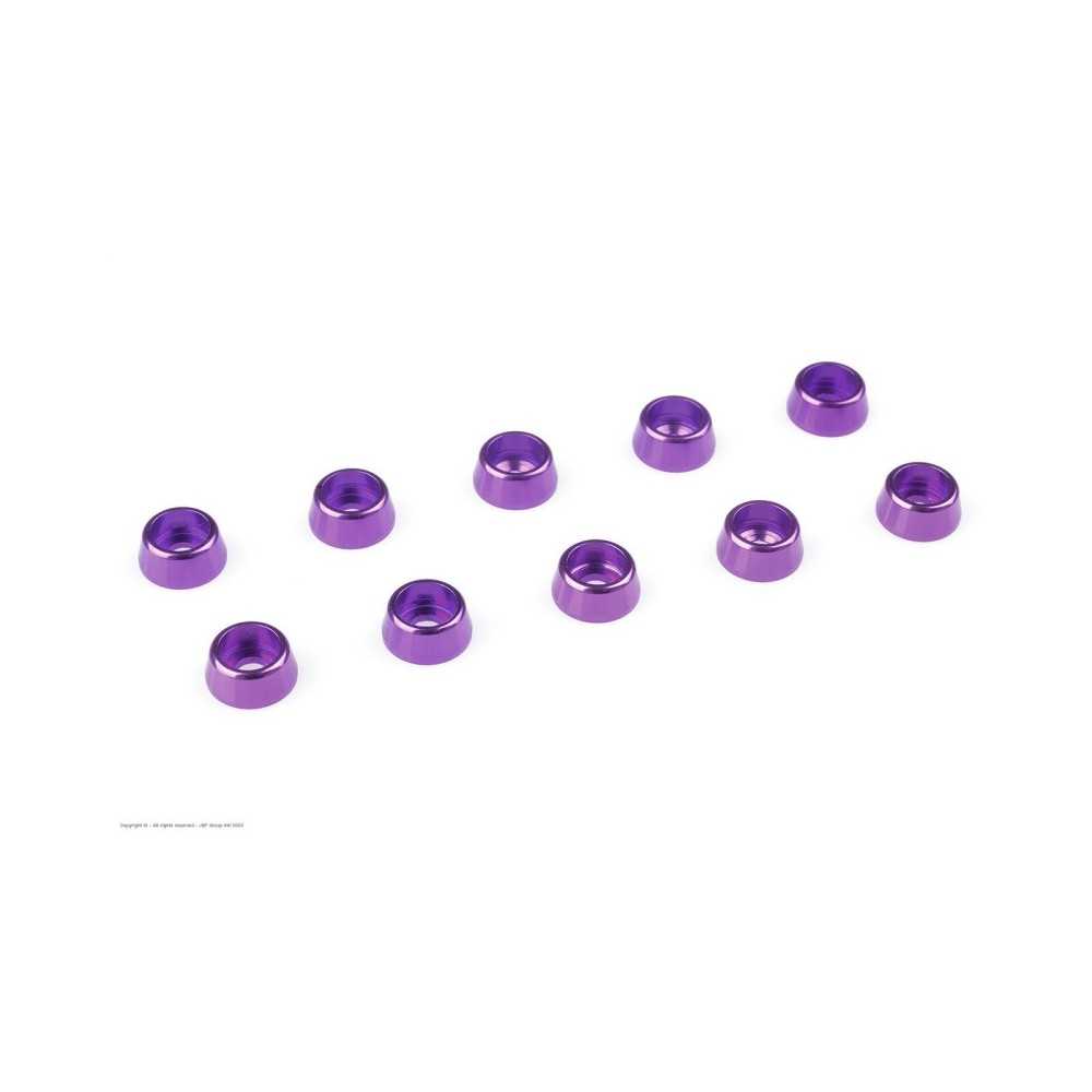Revtec - Aluminium Washer - for M2.5 Socket Head Screws - OD 7mm - Purple - 10 pcs GF-0406-022 Revtec - Aluminium Washer - for M2.5 Socket Head Screws - OD 7mm - Purple - 10 pcs GF-0406-022